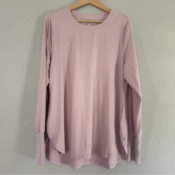 🦋 RBX Long Sleeve Pink Top T-Shirt Workout Activewear Soft Comfy Stretch XL - Picture 1 of 5